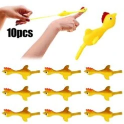 Vicabo Fingerspielzeug Schleuder Fliegen Hühner - 10 Stück Mitgebsel