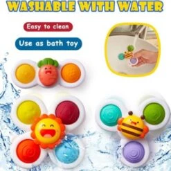 Vicabo Saugnapf Fidget Spinner Pop It Sensorik Spielzeug Badewannenspielzeug Geschicklichkeitsspiele Für Kinder -Vicabo Verkaufsgeschäft 27200629 03