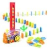 Vicabo Domino Zug Spielzeug Set Dominosteine Domino Spiel Spielzeugautos Für Kinder