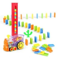 Vicabo Domino Zug Spielzeug Set Dominosteine Domino Spiel Spielzeugautos Für Kinder