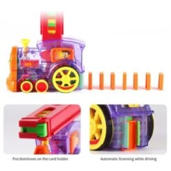 Vicabo Domino Zug Spielzeug Set Dominosteine Domino Spiel Spielzeugautos Für Kinder -Vicabo Verkaufsgeschäft 27210074 05