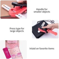 Vicabo Haar Glitzer Hefter Maschine Haarschmuck-Set Bedazzler Glam Styling-Werkzeug Mit 80 Haar-Edelsteinen Frisiersets Für Mädchen -Vicabo Verkaufsgeschäft 27230750 04