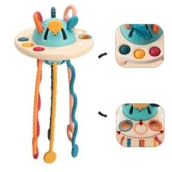 Vicabo Sensorik Spielzeug Baby Sensorisches Montessori Spielzeug Silikon Fidget Pop Silikon-UFO Lernspiele Für Kinder -Vicabo Verkaufsgeschäft 27230769 04