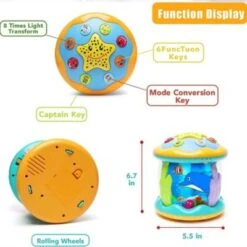 Vicabo Baby Sensorisches Spielzeug Projektor Mit Licht Und Musik Soundspielzeug Für Kinder -Vicabo Verkaufsgeschäft 27795336 04