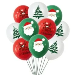 Vicabo Weihnachten Luftballons 10 Stück Rundballons Für Kinder