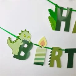 Vicabo Happy Birthday Banner Girlande Dinosaurier Partydeko Für Kinder -Vicabo Verkaufsgeschäft 28339162 03
