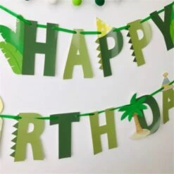 Vicabo Happy Birthday Banner Girlande Dinosaurier Partydeko Für Kinder -Vicabo Verkaufsgeschäft 28339162 04