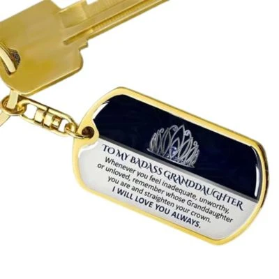Vicabo Schlüsselanhänger To My Badass Granddaughter Schlüsselanhänger Für Kinder 1 Vicabo Schlüsselanhänger To My Badass Granddaughter Schlüsselanhänger Für Kinder