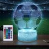 Vicabo Nachtlichter Fußball Lampe Mit 16 Farben Nachtlichter Für Kinder
