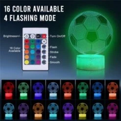 Vicabo Nachtlichter Fußball Lampe Mit 16 Farben Nachtlichter Für Kinder -Vicabo Verkaufsgeschäft 29294014 02