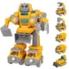 Vicabo Bagger Spielzeug Robot Transformer Set Spielzeugautos Für Kinder
