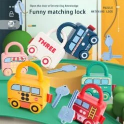 Vicabo Auto Spielzeug Mit Schloss Schlüssel,Montessori Spielzeug Spielzeugautos Für Kinder -Vicabo Verkaufsgeschäft 30925901 05