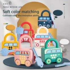 Vicabo Auto Spielzeug Mit Schloss Schlüssel,Montessori Spielzeug Spielzeugautos Für Kinder -Vicabo Verkaufsgeschäft 30925901 06