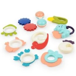 Vicabo Rassel Beißring Set Lernspielzeug Für Jungen Mädchen Baby Rasseln Für Kinder -Vicabo Verkaufsgeschäft 30925903 03