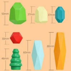Vicabo Stapelsteine Balanciersteine Holzspielzeug Montessori Spielzeug Bausteine Für Kinder -Vicabo Verkaufsgeschäft 30925939 05