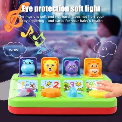 Vicabo Babyspielzeug Pop Up Tiere Motorikspielzeug Mit Tasten Zum Drücken Soundspielzeug Für Kinder 2 Vicabo Babyspielzeug Pop Up Tiere Motorikspielzeug Mit Tasten Zum Drücken Soundspielzeug Für Kinder – Bild 2