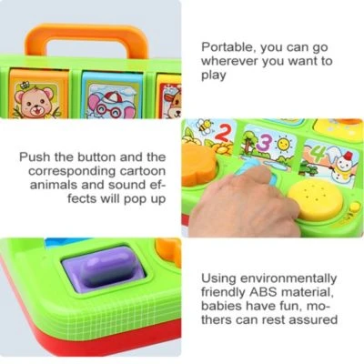 Vicabo Babyspielzeug Pop Up Tiere Motorikspielzeug Mit Tasten Zum Drücken Soundspielzeug Für Kinder 6 Vicabo Babyspielzeug Pop Up Tiere Motorikspielzeug Mit Tasten Zum Drücken Soundspielzeug Für Kinder – Bild 6