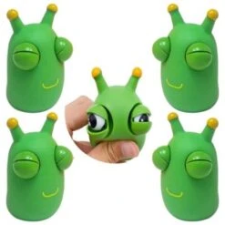 Vicabo Squishy Spielzeug Grüner Wurm 2-Pack Popping Out Augen Squeeze Spielzeug Fidget-Toys Für Kinder -Vicabo Verkaufsgeschäft 30925972 03