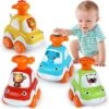 Vicabo Baby Spielzeugauto Press & Go ,4 Pack Spielzeugautos Für Kinder