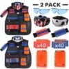 Vicabo Taktische Weste Jacke Set 2 Pack Zubehör Set Für Kinder Jungen Mädchen Spielzeug Pistolen Für Kinder