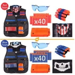 Vicabo Taktische Weste Jacke Set 2 Pack Zubehör Set Für Kinder Jungen Mädchen Spielzeug Pistolen Für Kinder -Vicabo Verkaufsgeschäft 30926010 04