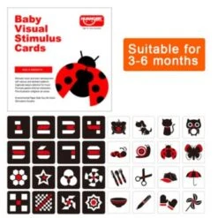 Vicabo Schwarz Weiß Karten Baby Lernkarten Kontrastkarten Motorikspielzeug Für Kinder -Vicabo Verkaufsgeschäft 30926088 02