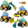 Vicabo Montage Spielzeug Dinosaurier Bagger Bauwagen-Spielzeug Spielzeugautos Für Kinder