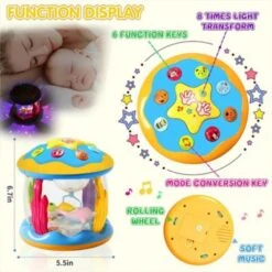 Vicabo Babyspielzeug Ocean Drehender Projektor Mit Licht Und Musik Soundspielzeug Für Kinder -Vicabo Verkaufsgeschäft 30926200 04