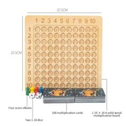 Vicabo Multiplikation Spiel Montessori Multiplikationsbrett Lernspiele Für Kinder -Vicabo Verkaufsgeschäft 30926210 03