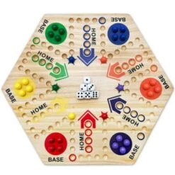Vicabo Holz Brettspiel Strategiespiel Flight Chess Brettspiele Für Kinder