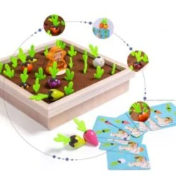 Vicabo Holz Karotten Memory Spiel Kinderspiel Lernspielzeug Fördert Das Gedächtnis Und Das Konzentration Motorikspielzeug Für Kinder -Vicabo Verkaufsgeschäft 30971327 06