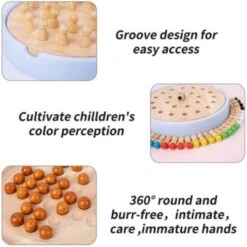 Vicabo Memory Schachspiel Und Solitaire Spiel Holz Montessori Spielzeug Gedächtnisspiele Für Kinder -Vicabo Verkaufsgeschäft 30971353 05