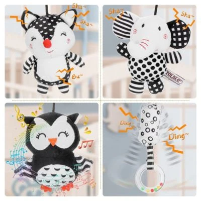 Vicabo Baby Kinderwagen Spielzeug Schwarz Und Weiß Hängende Spielzeug Kinderbett Spielzeug Hängefiguren Für Kinder 3 Vicabo Baby Kinderwagen Spielzeug Schwarz Und Weiß Hängende Spielzeug Kinderbett Spielzeug Hängefiguren Für Kinder – Bild 3