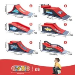 Vicabo Mini Finger Skateboard Und Ramp Zubehör Set Actionfiguren Für Kinder -Vicabo Verkaufsgeschäft 31117881 04