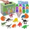 Vicabo 12 Ostereier + 12 Dinosaurier Spielzeug Set Für Kinder Jungen Und Mädchen Actionfiguren Für Kinder